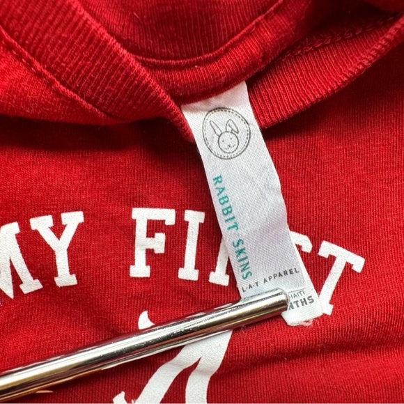 Rabbit Skins “My First Alabama Tee” - 18 Months - Crimson Tide Baby Shirt - Picture 5 of 7